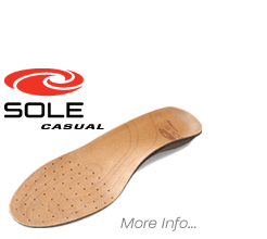 SOLE CUSTOM FIT FOOTBEDS - CASUAL MODEL.