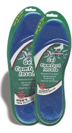 FULL LENGTH AIRPLUS GEL CUSHION INSOLES.