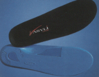 VASYLI FULL LENGTH BLUE MEDIUM DENSITY ORTHOTIC INSOLES.